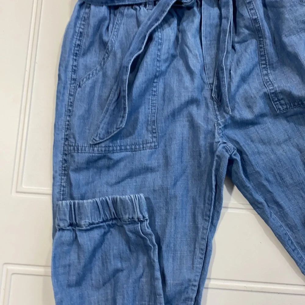 Boden Kids Tie-Waist Chambray Jogger 11Y - Picture 3 of 8